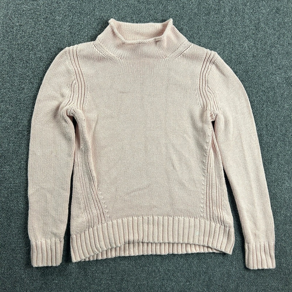 Vintage J Crew Sweater Womens Small Pink Chunk Knit Always 100% Cotton